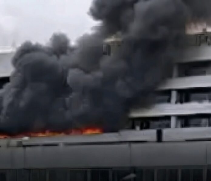 BREAKING: Fire Breaks Out at Lagos Airport Terminal 2, No Casualties Reported