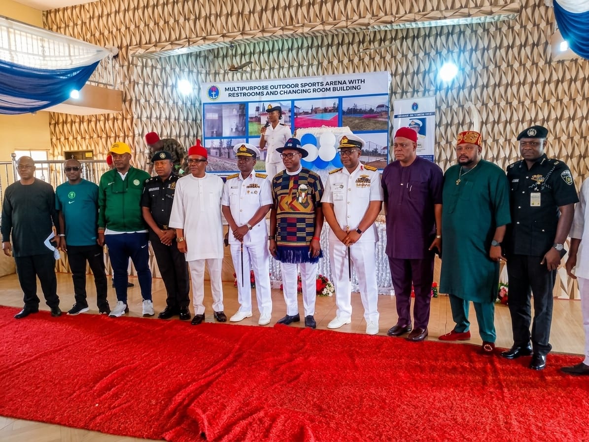 Nigerian Navy Commissions Sports Arena in Anambra Community, Targets Healthy Recreation
