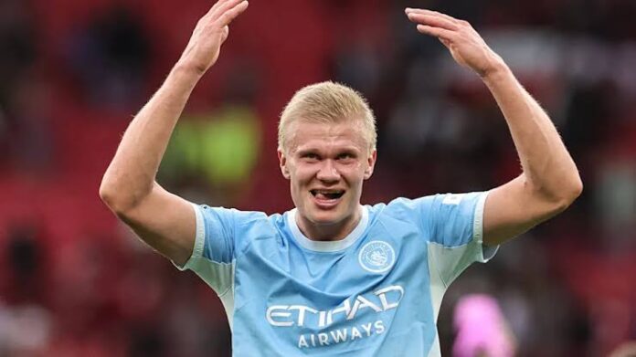 Haaland Breaks Rooney And Aguero Record As 10 Man Man City Win Manchester Derby
