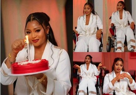 Regina Daniels Celebrates 25th Birthday on Wheelchair