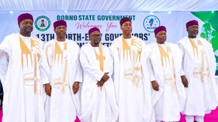 north east governors Governor Zulum Urges Tinubu to Revive Oil Exploration in Borno